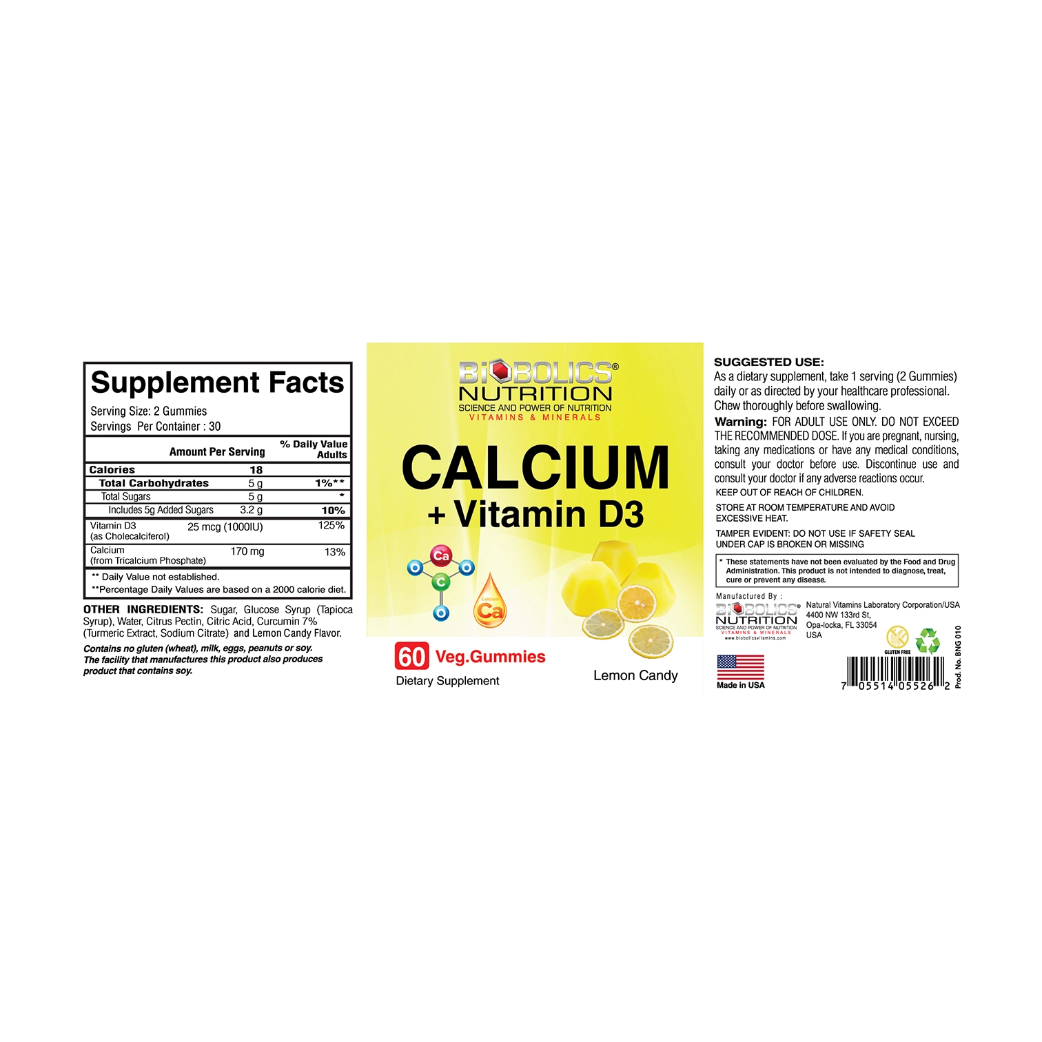 Calcium + Vitamin D3 Gummies thumbnail 3
