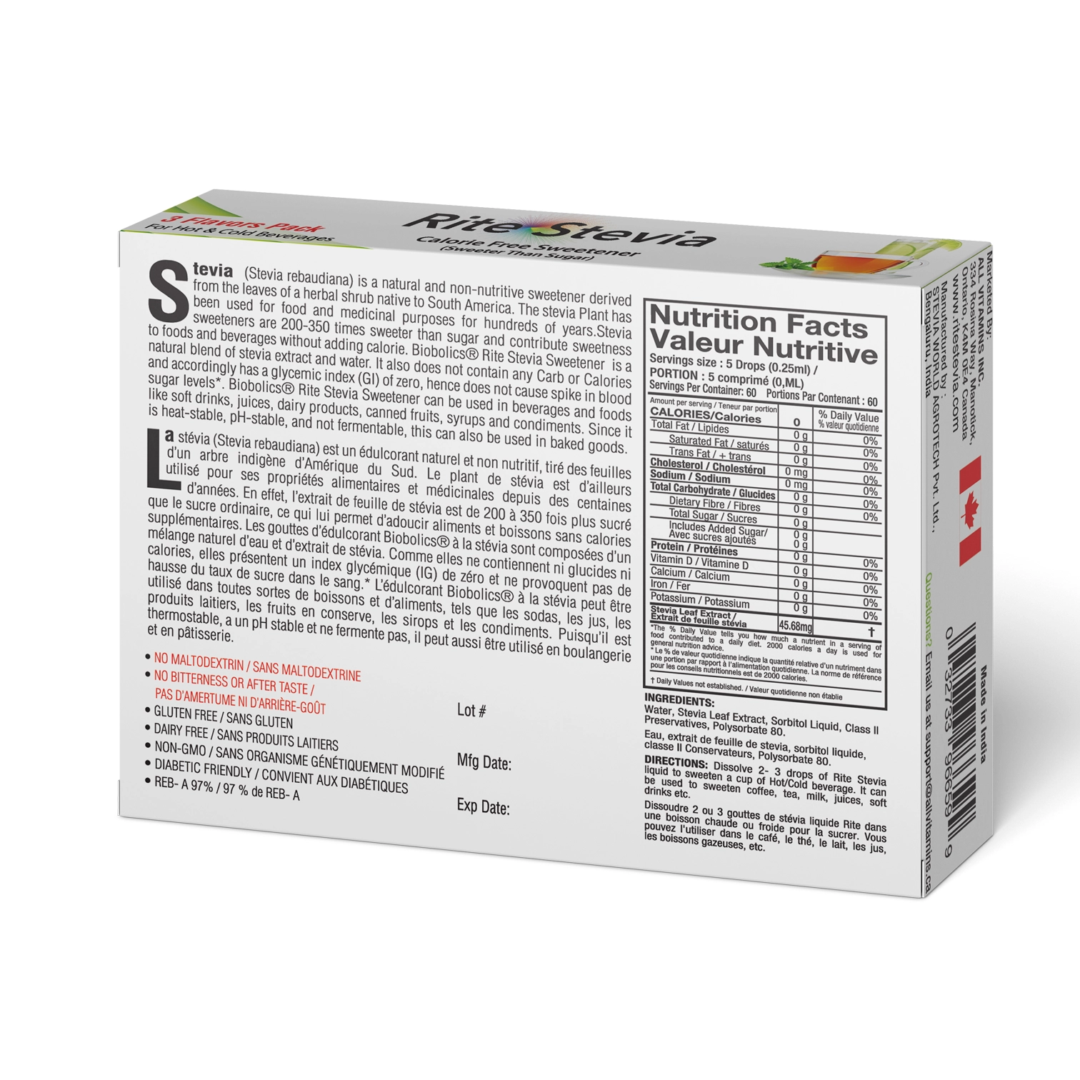 Stevia Liquid Drops Combo B thumbnail 3
