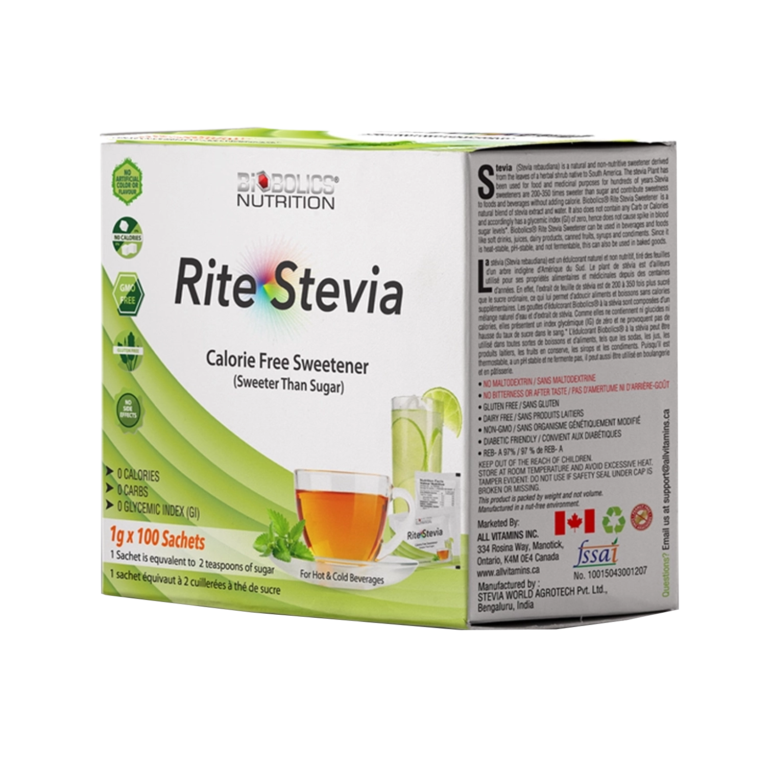 Stevia Packets (100 Count) thumbnail 2