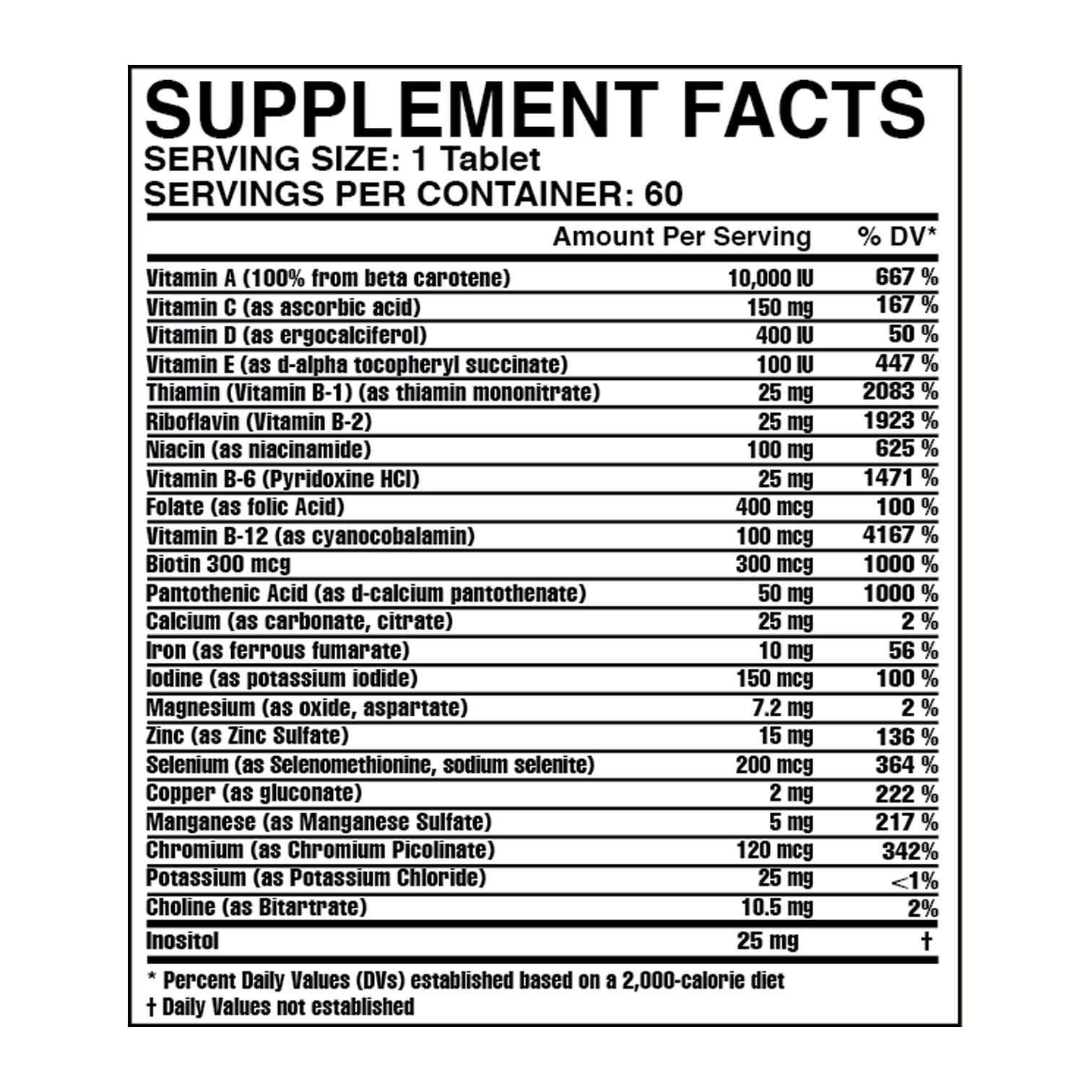 A to Z Multivitamin and Minerals thumbnail 2