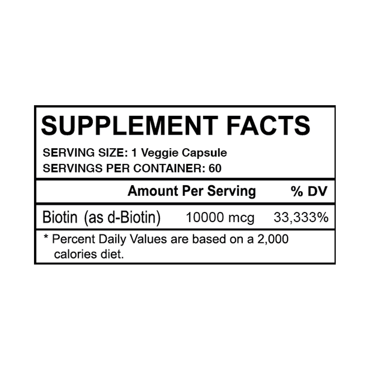 Biotin 10000 mcg thumbnail 2