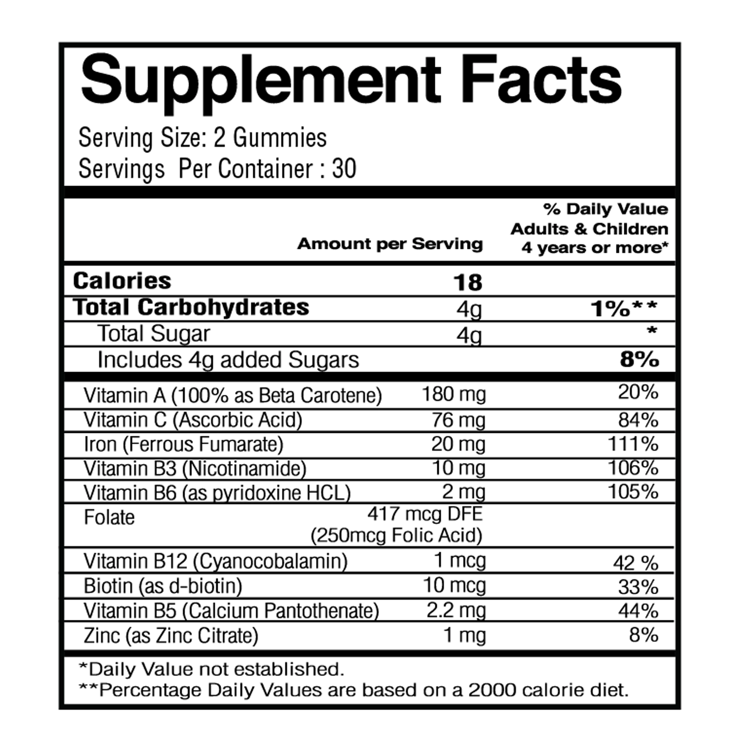 Iron Gummies 10 mg thumbnail 2