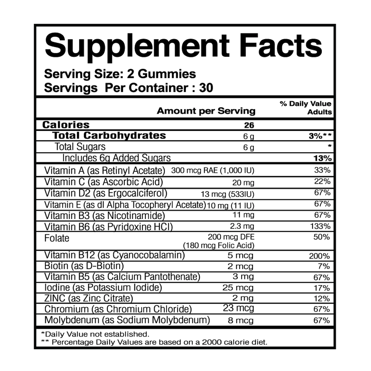 Multivitamin Mix Gummies thumbnail 2