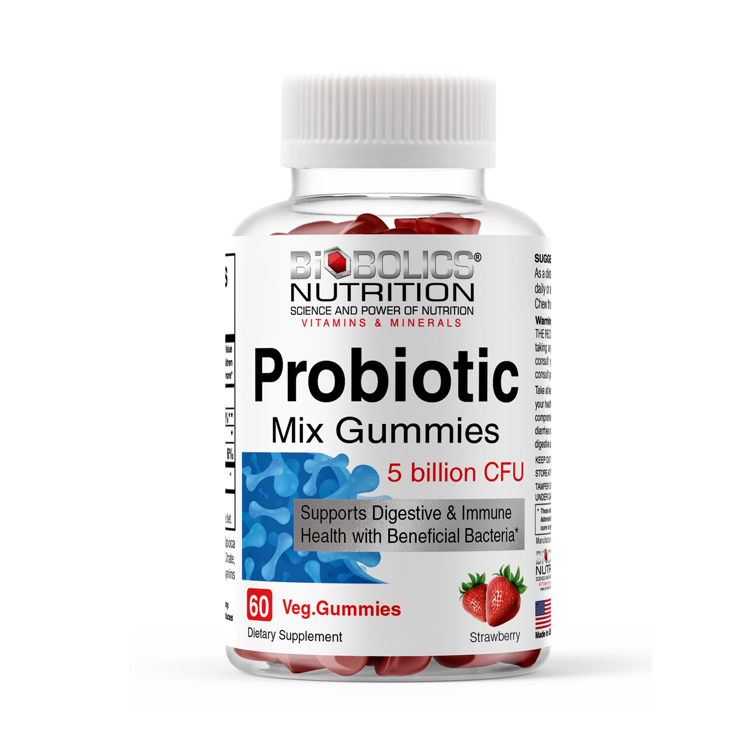 Probiotics Mix Gummies 5 Billion CFU thumbnail 2
